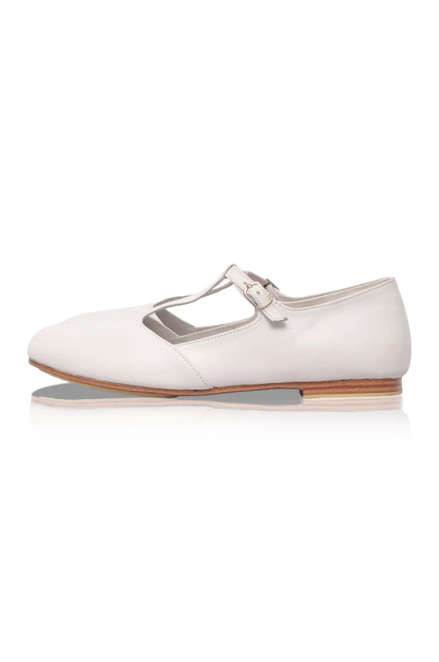 Simplicity Round Toe T-Strap Flats by ELF