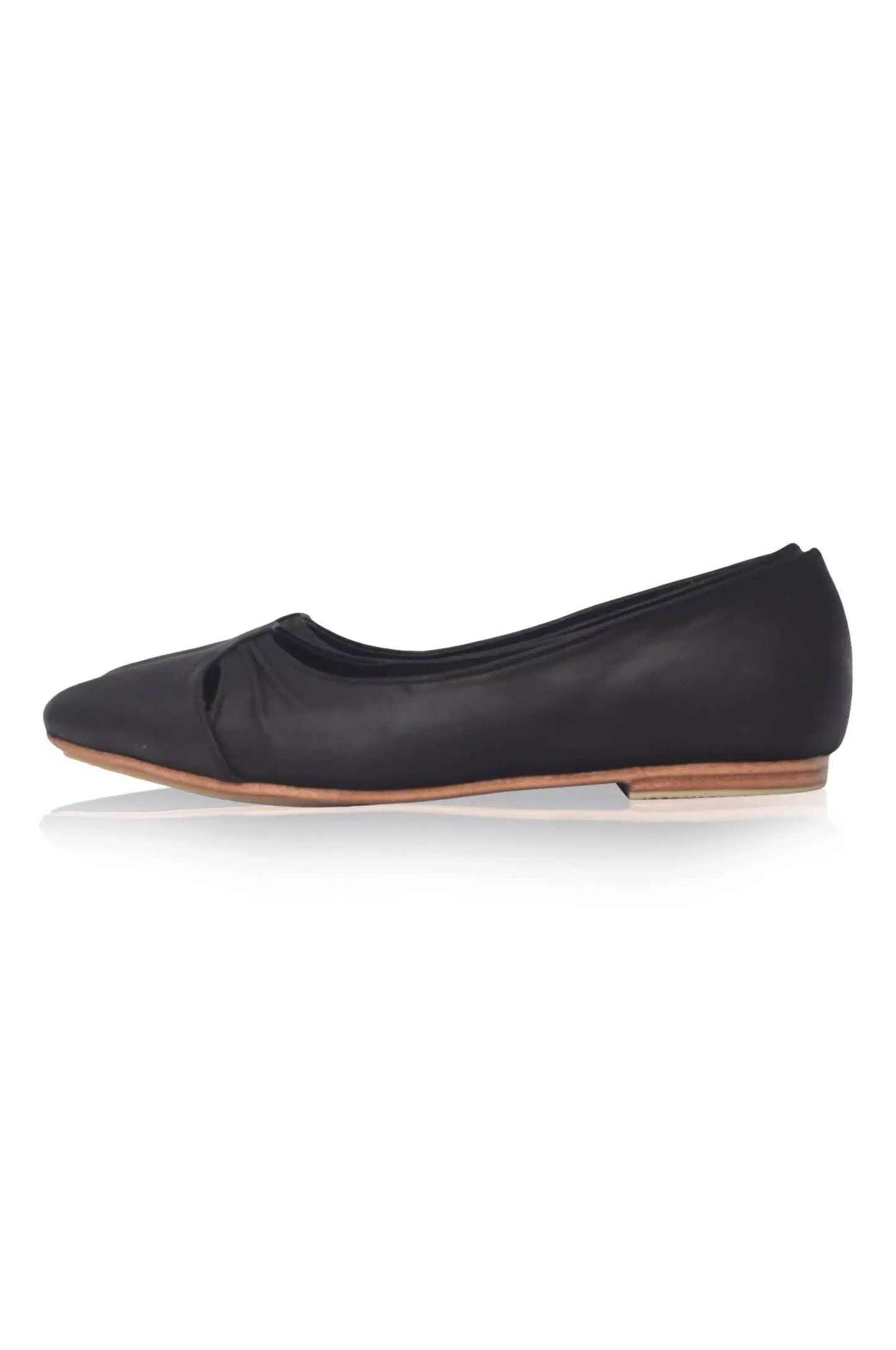 Siren Pointed Toe Leather Flats by ELF