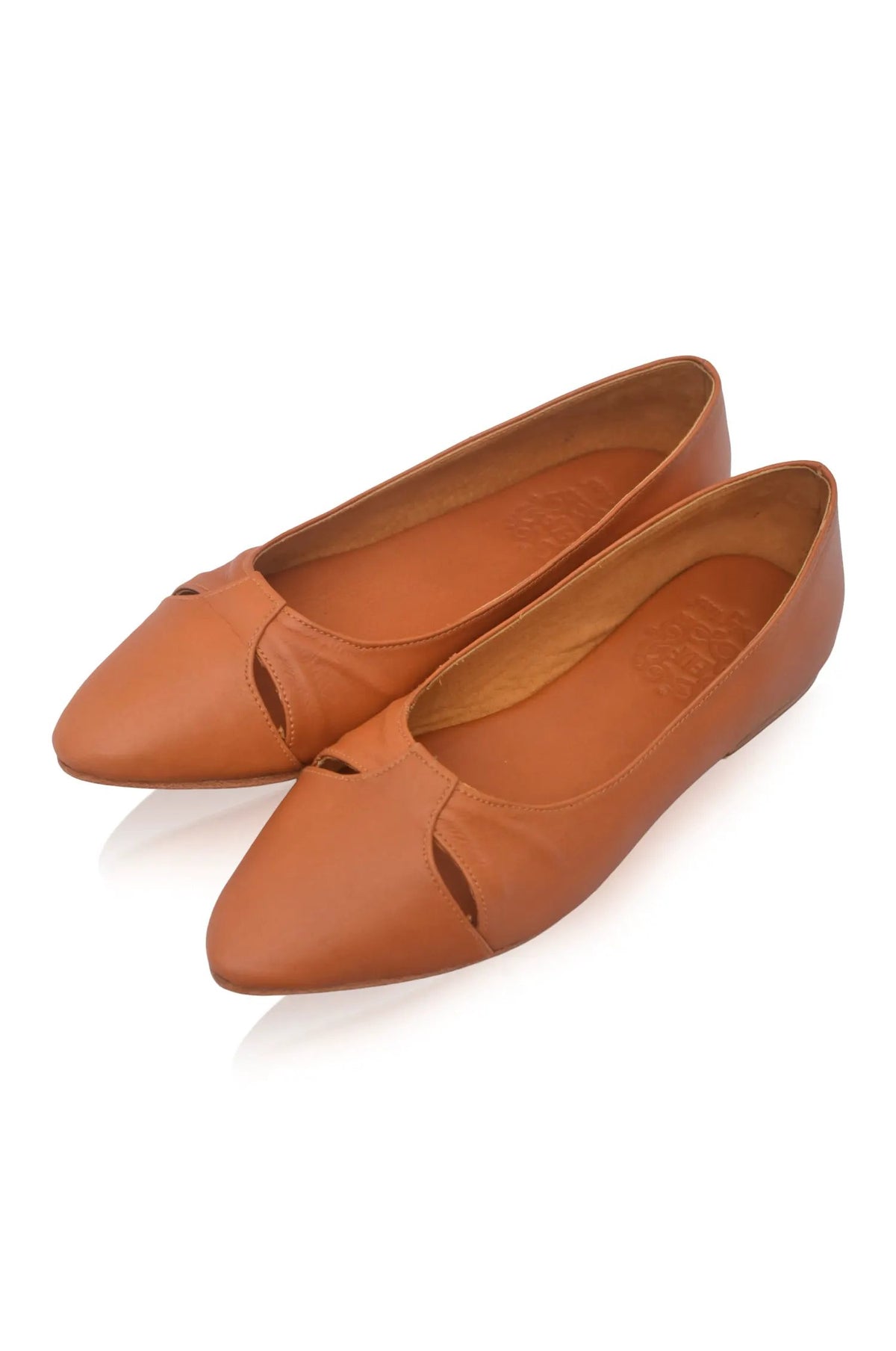 Siren Pointed Toe Leather Flats by ELF