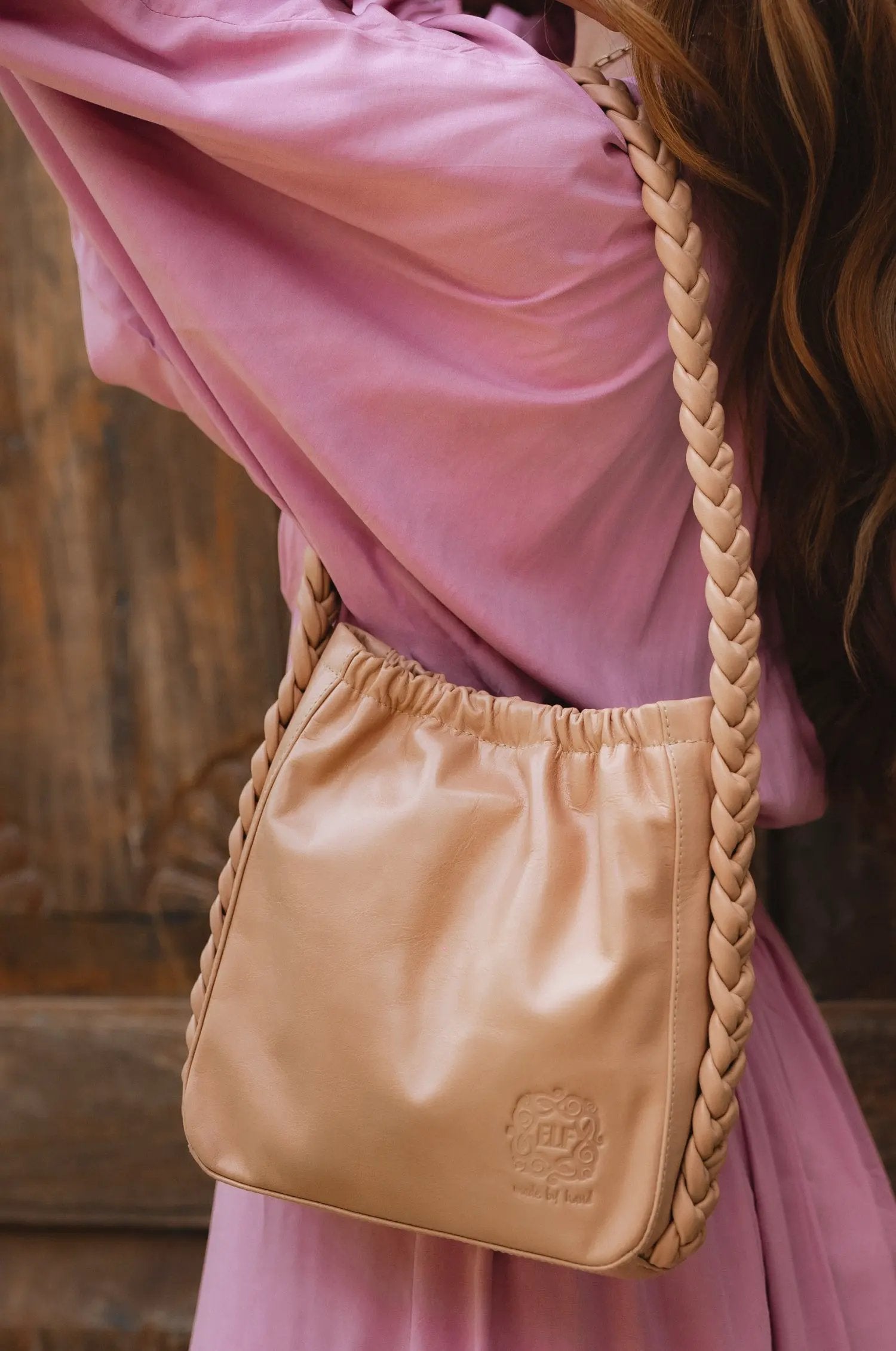Sivuple Leather Shoulder Bag by ELF
