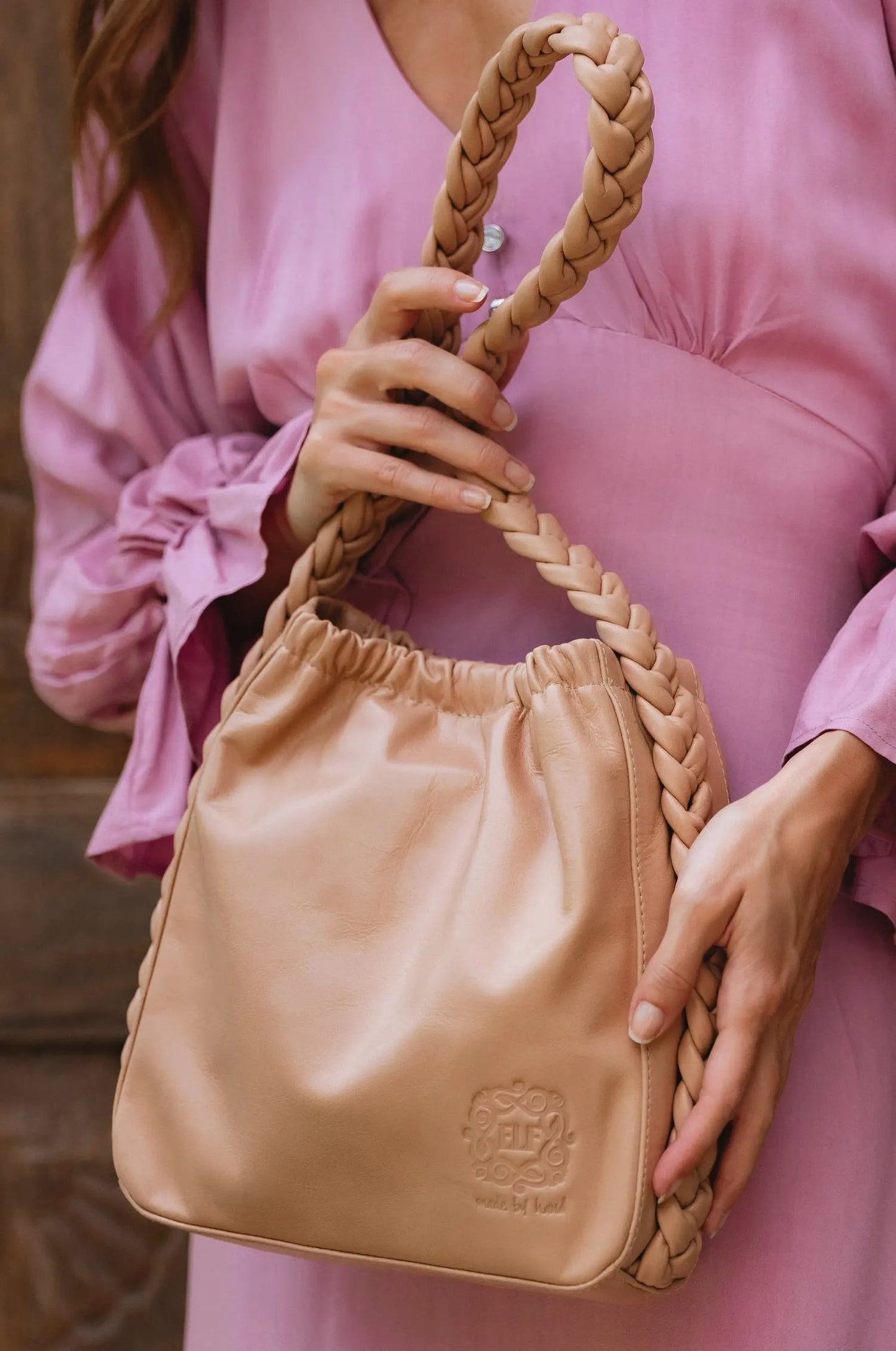 Sivuple Leather Shoulder Bag by ELF