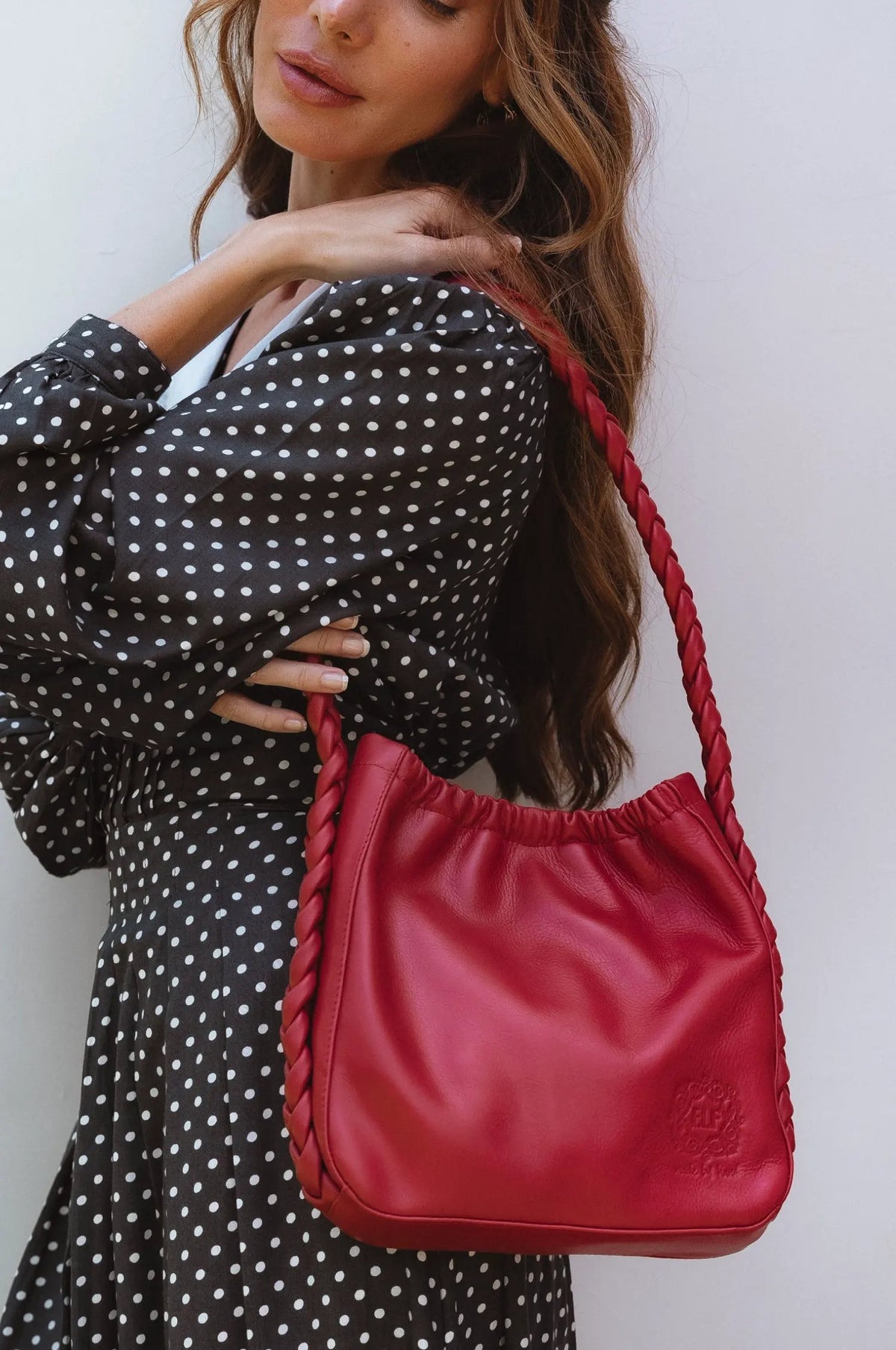 Sivuple Leather Shoulder Bag by ELF