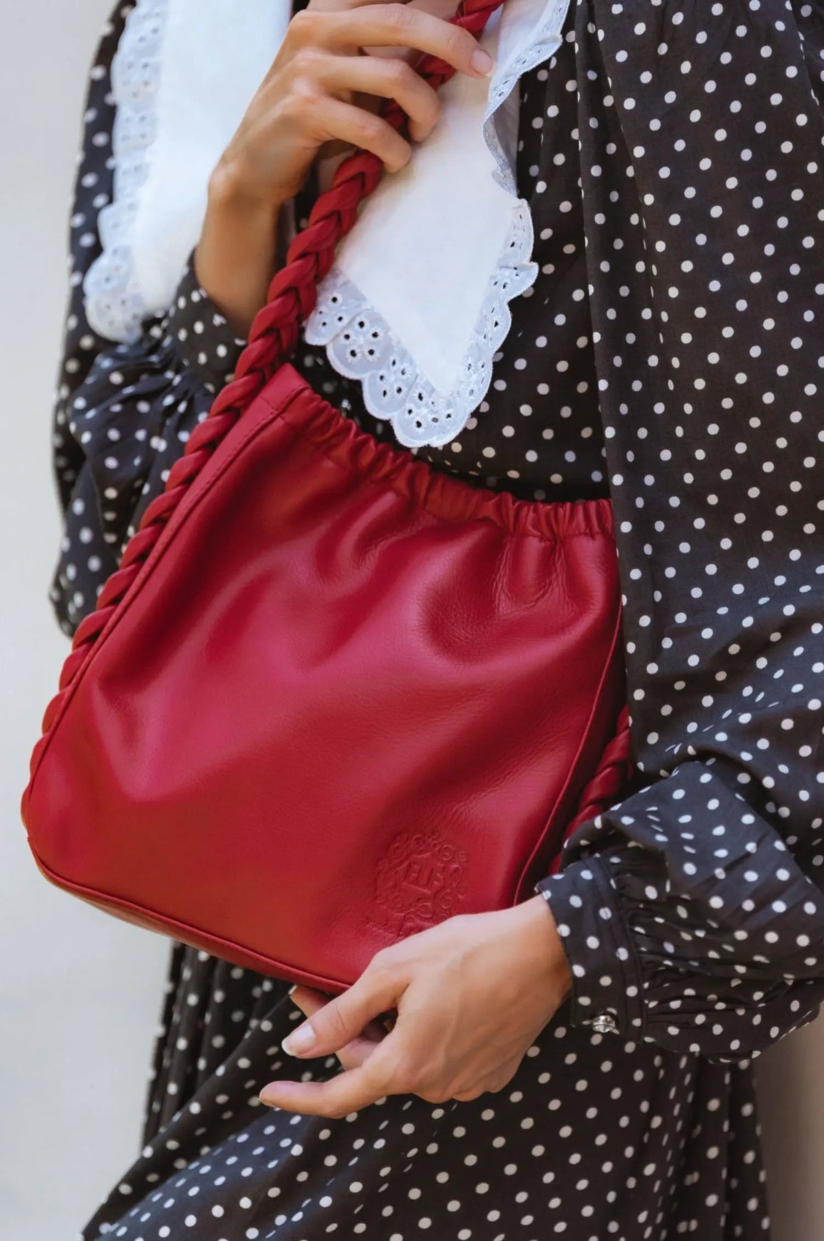 Sivuple Leather Shoulder Bag by ELF