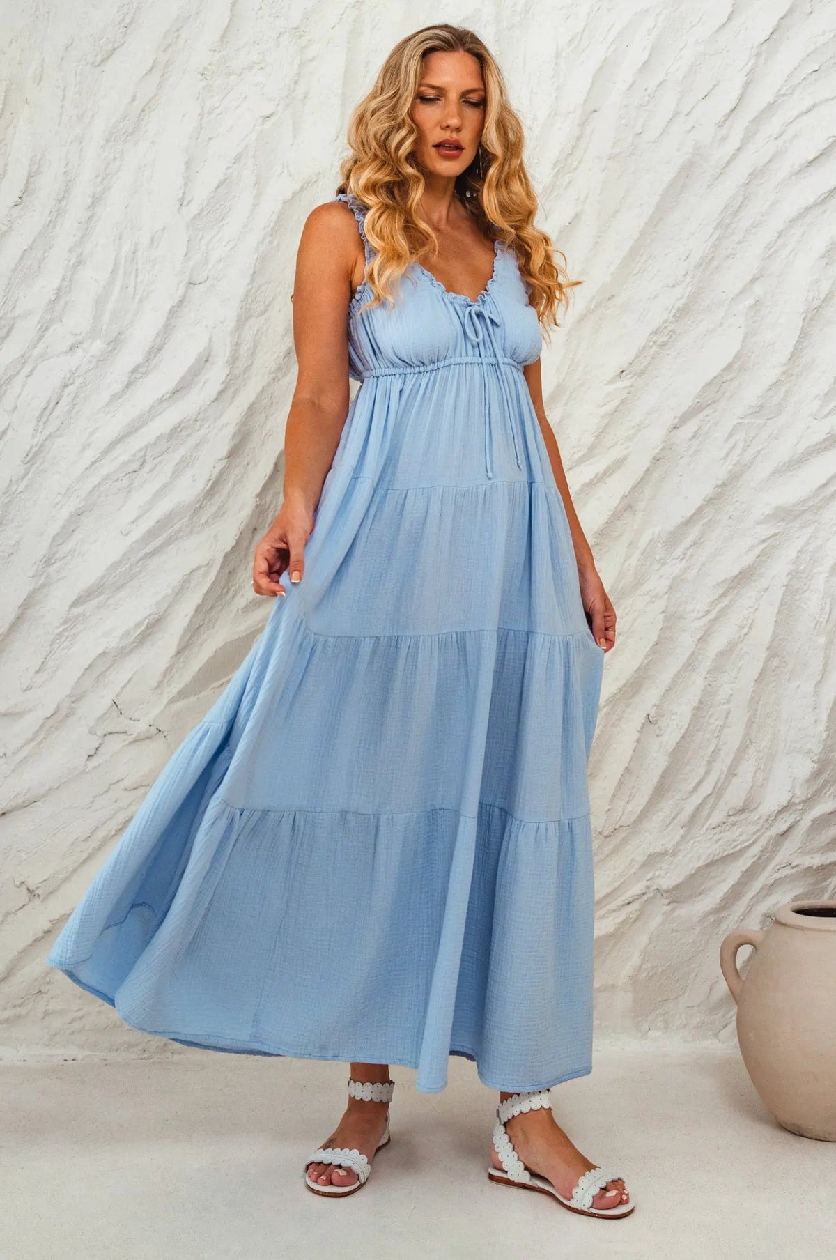 Soft Love Cotton Maxi Dress by ELF