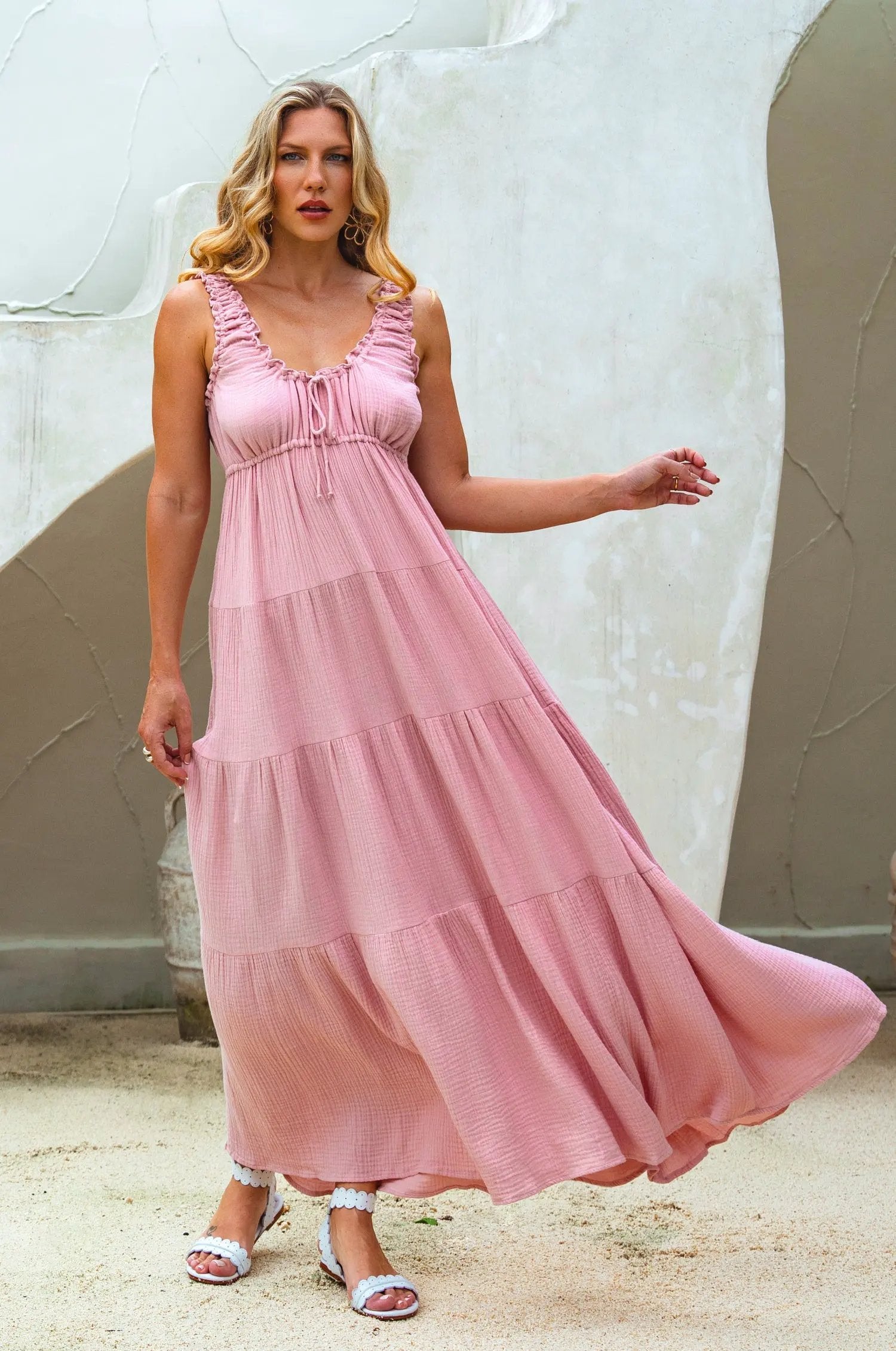 Soft Love Cotton Maxi Dress by ELF