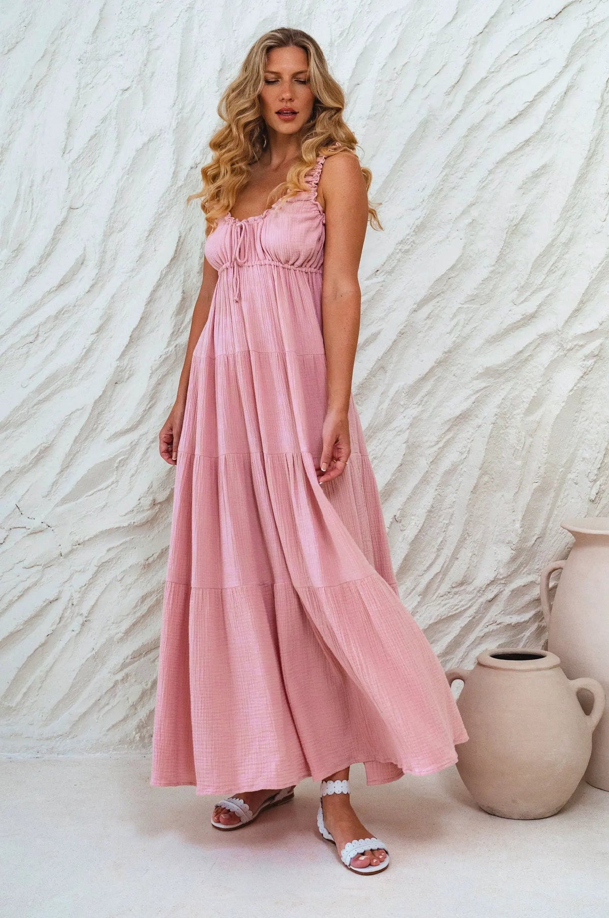 Soft Love Cotton Maxi Dress by ELF
