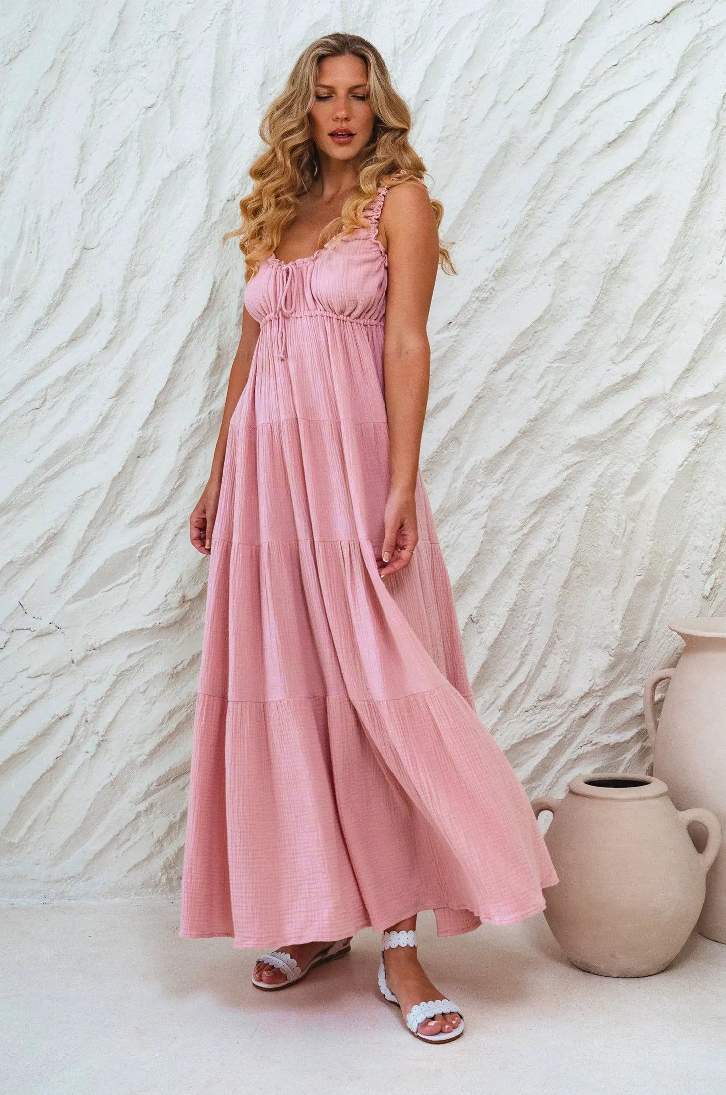 Soft Love Cotton Maxi Dress by ELF