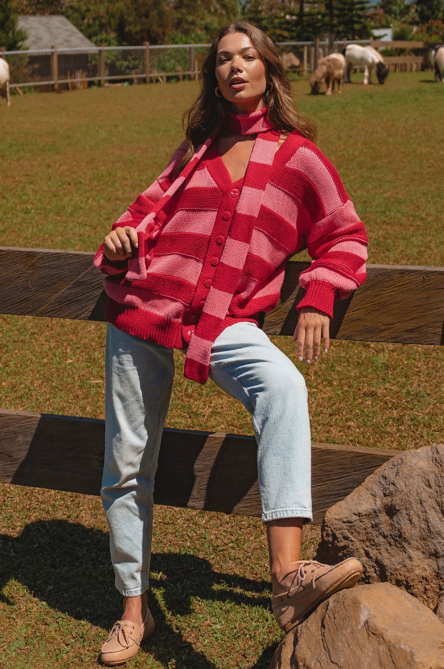 Soft Wind Oversized Button Down Cardigan by ELF