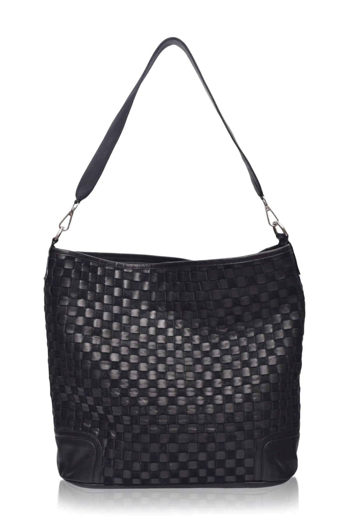 Soho Lane Woven Leather Shoulder Bag by ELF