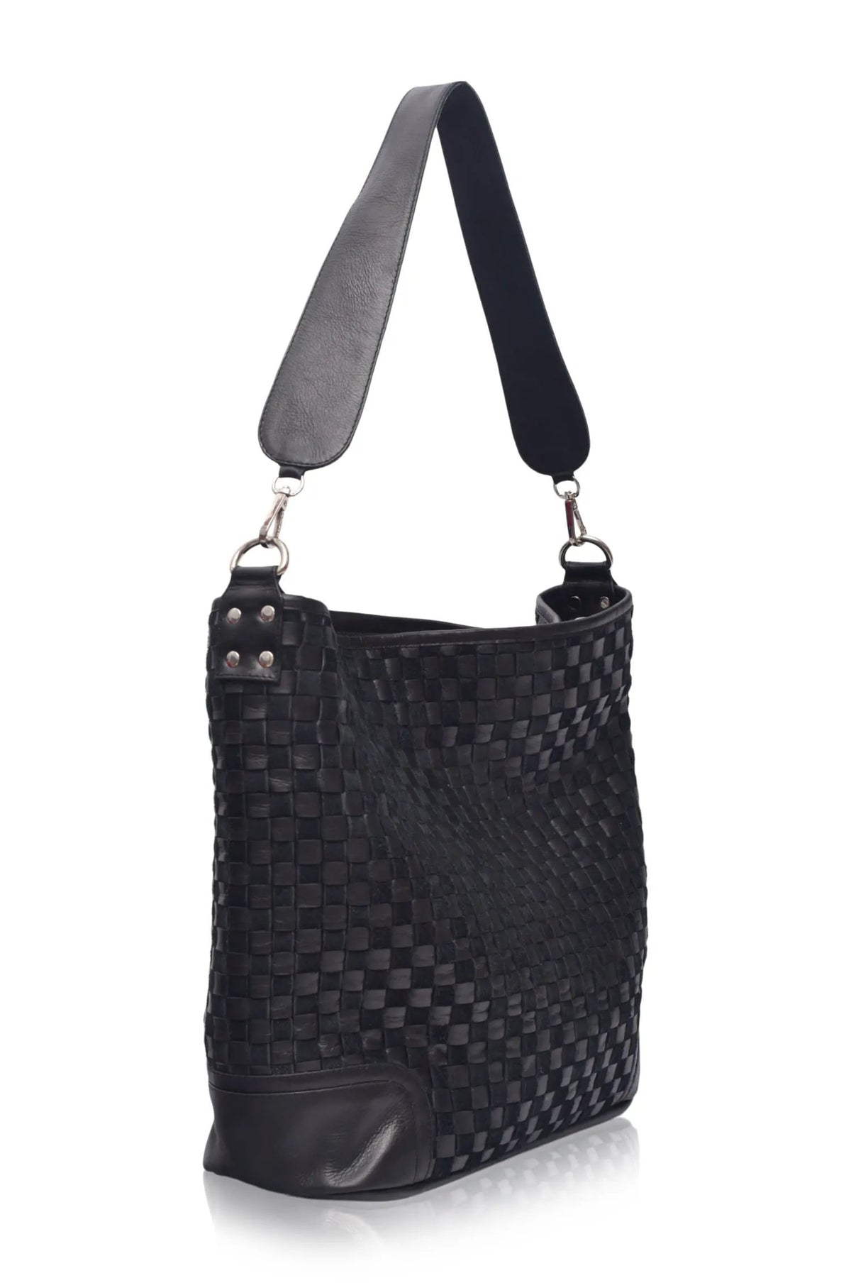 Soho Lane Woven Leather Shoulder Bag by ELF