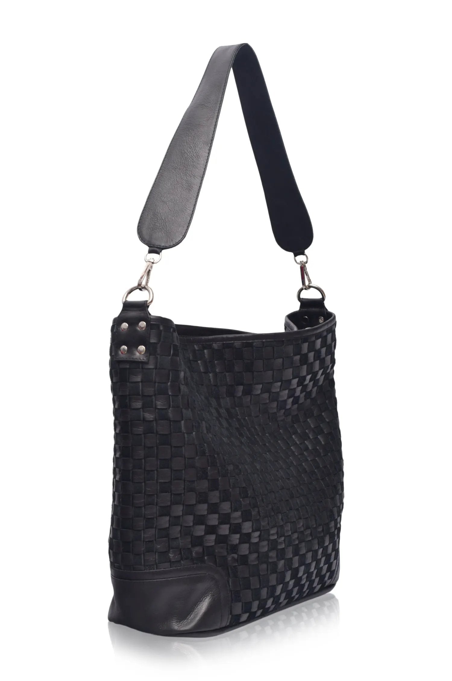Soho Lane Woven Leather Shoulder Bag by ELF