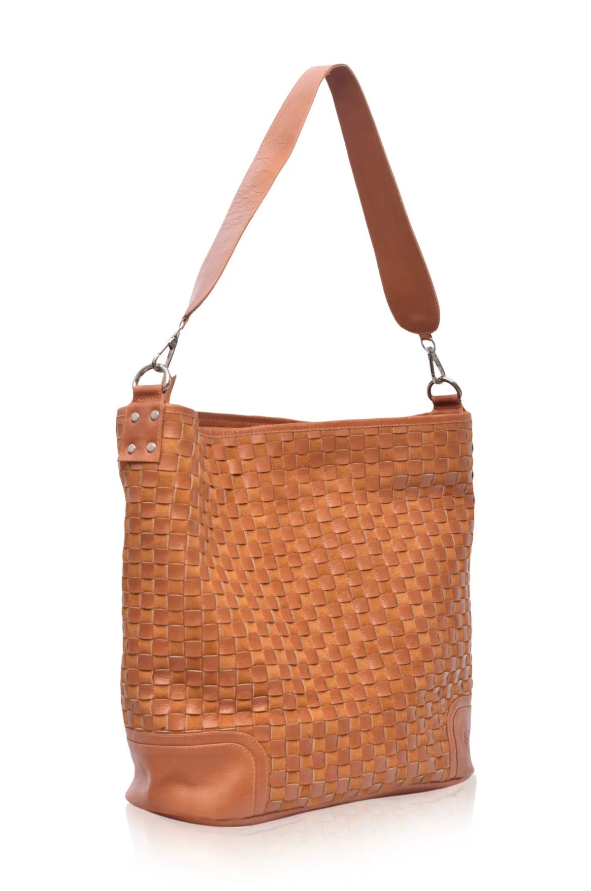 Soho Lane Woven Leather Shoulder Bag by ELF