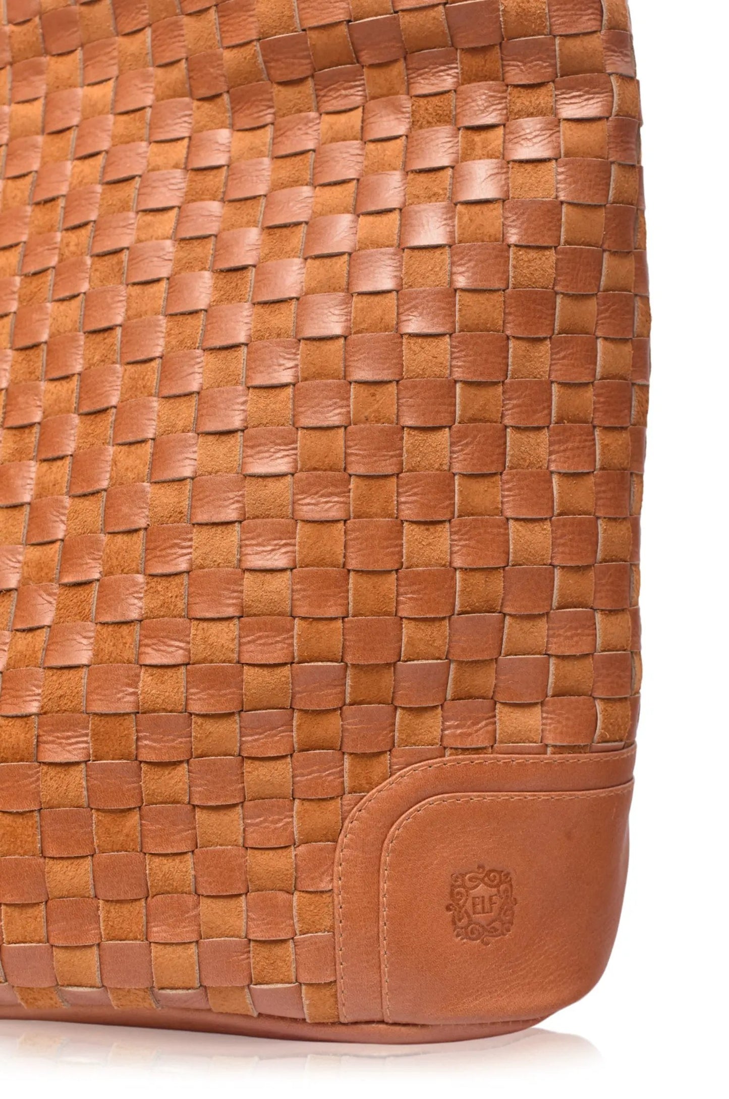 Soho Lane Woven Leather Shoulder Bag by ELF