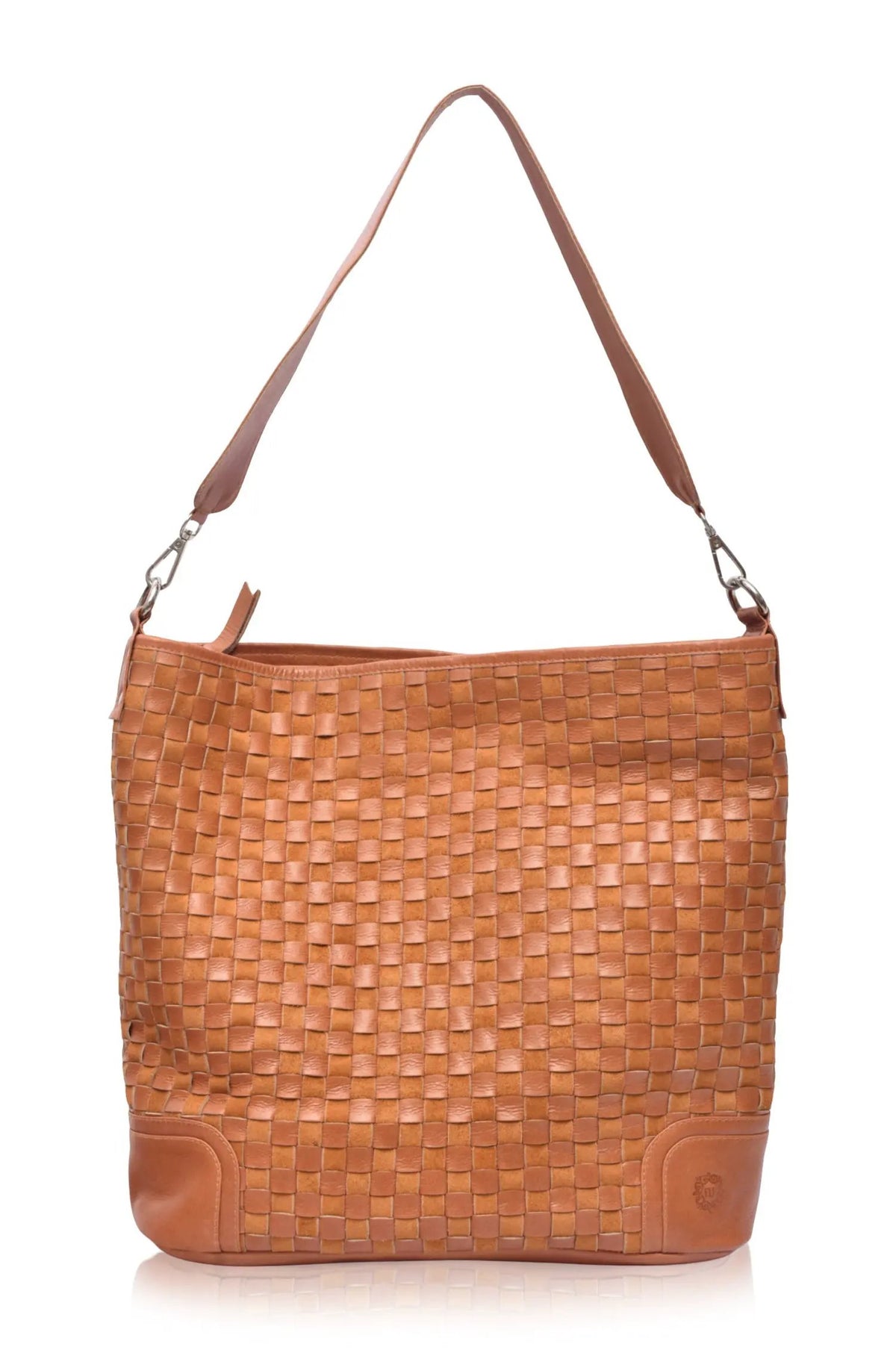 Soho Lane Woven Leather Shoulder Bag by ELF