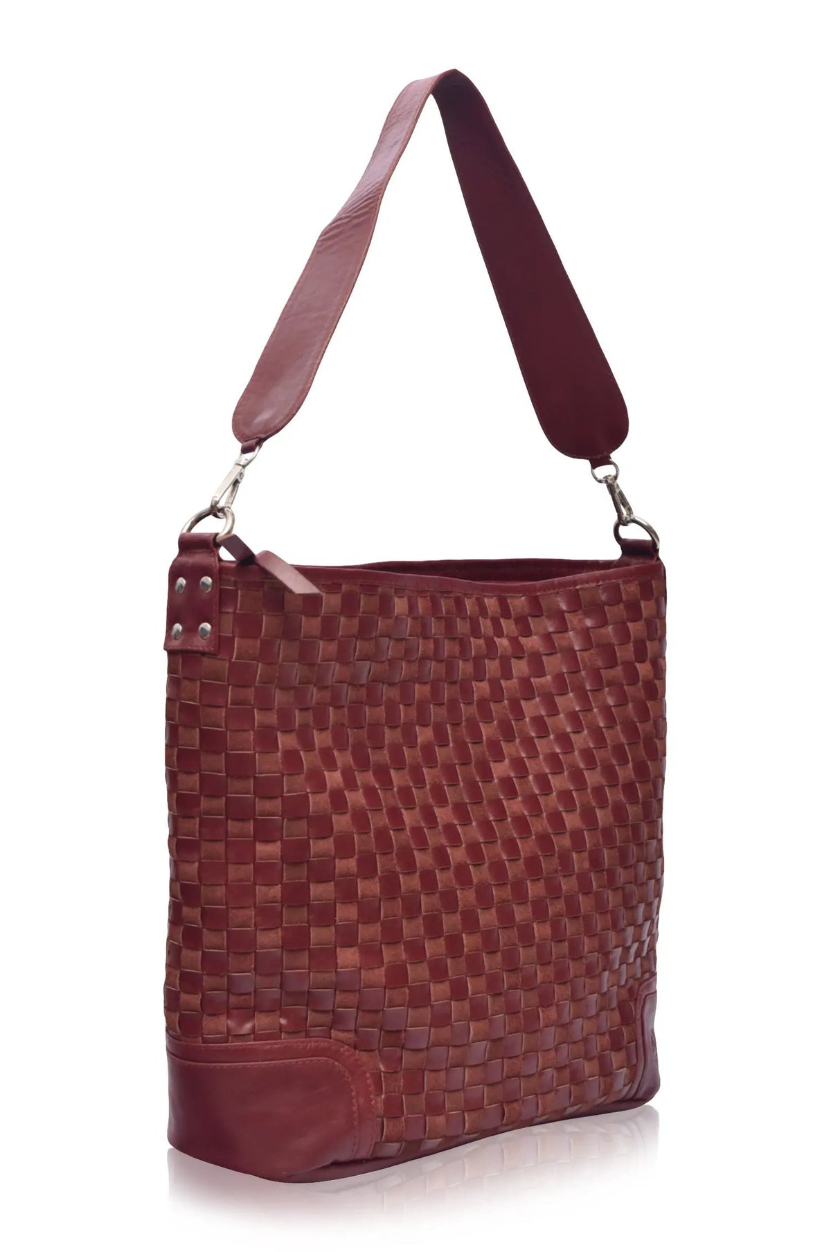 Soho Lane Woven Leather Shoulder Bag by ELF