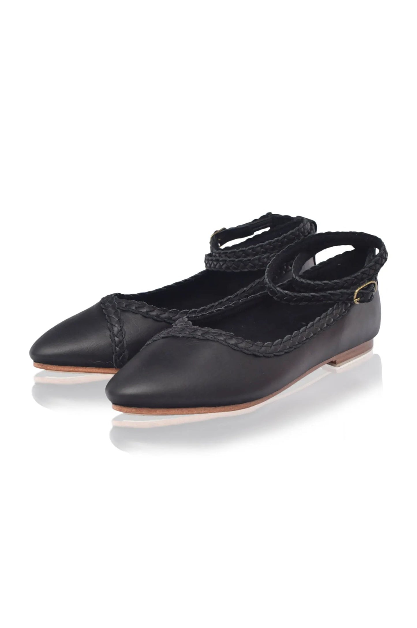 Soiree Braided Pointed Toe Flats by ELF