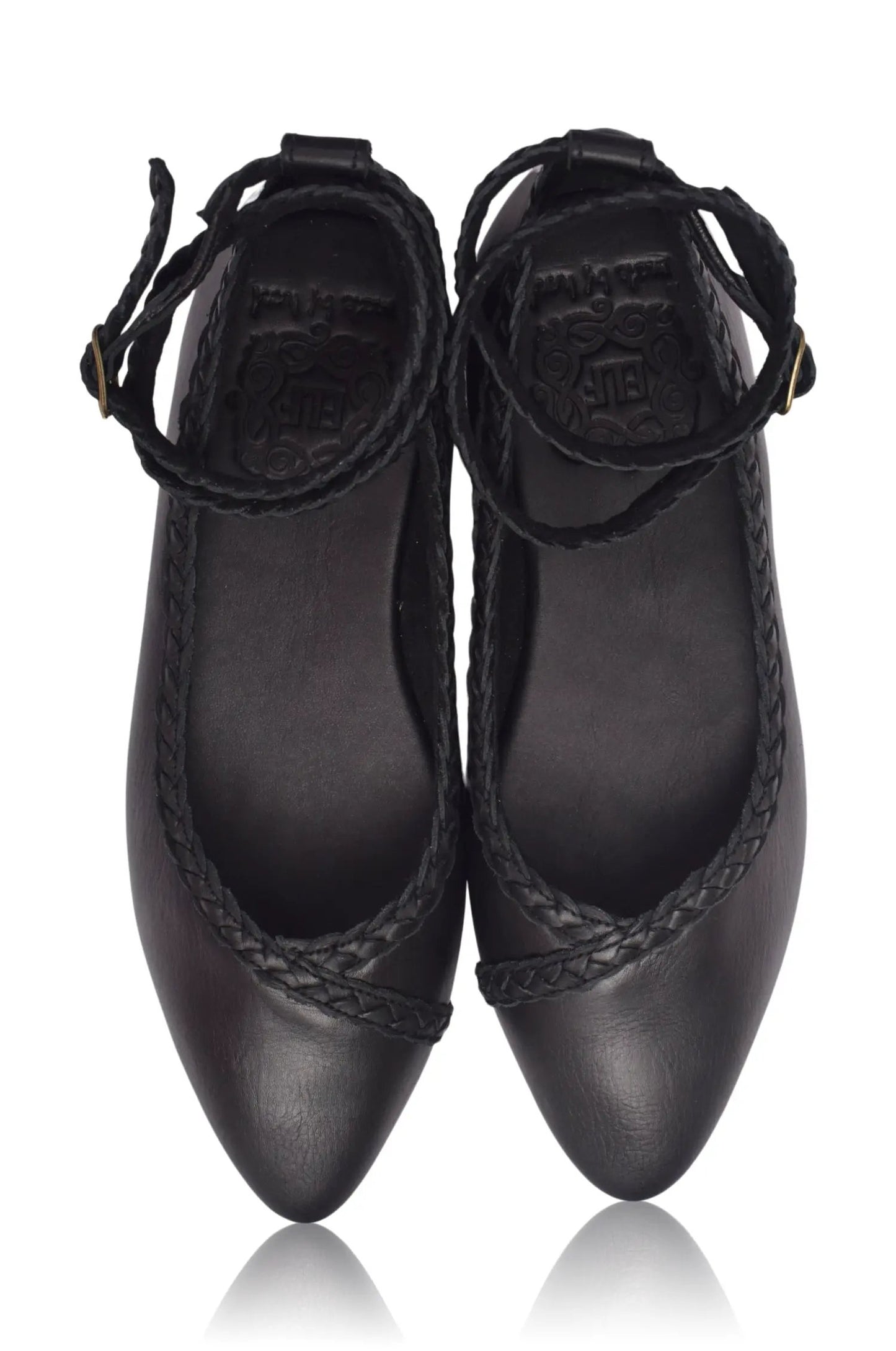 Soiree Braided Pointed Toe Flats by ELF