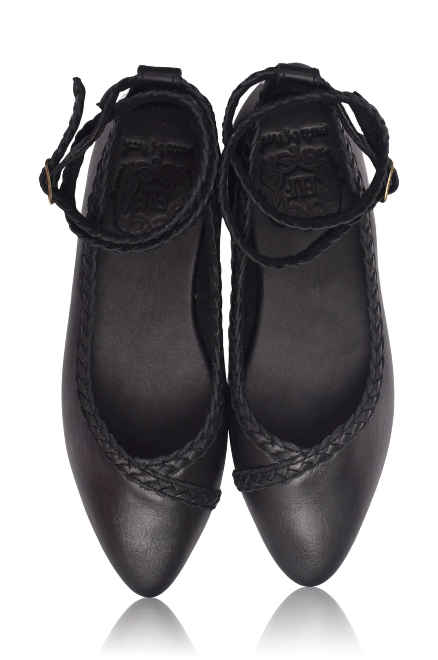 Soiree Braided Pointed Toe Flats by ELF