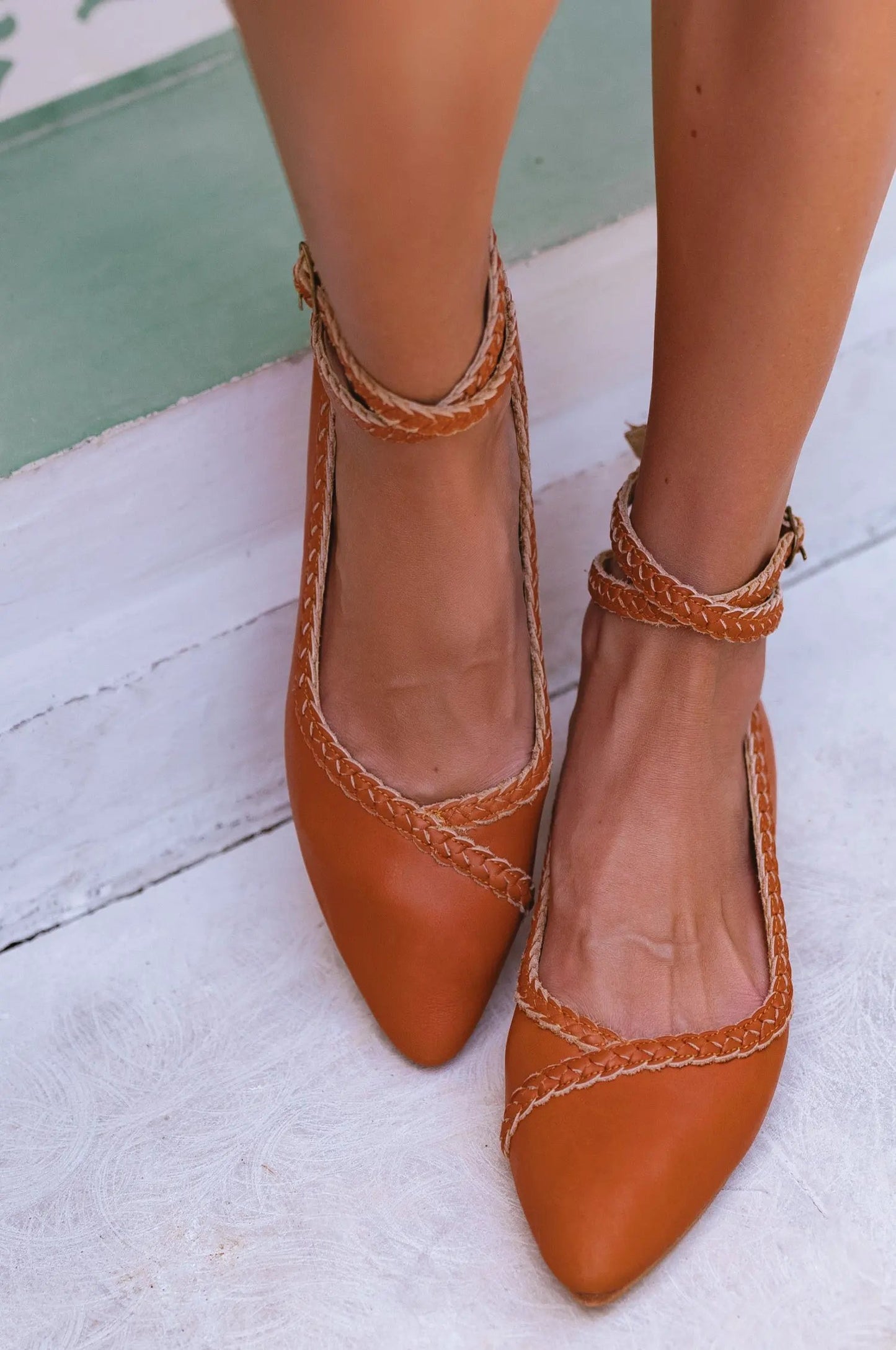 Soiree Braided Pointed Toe Flats by ELF