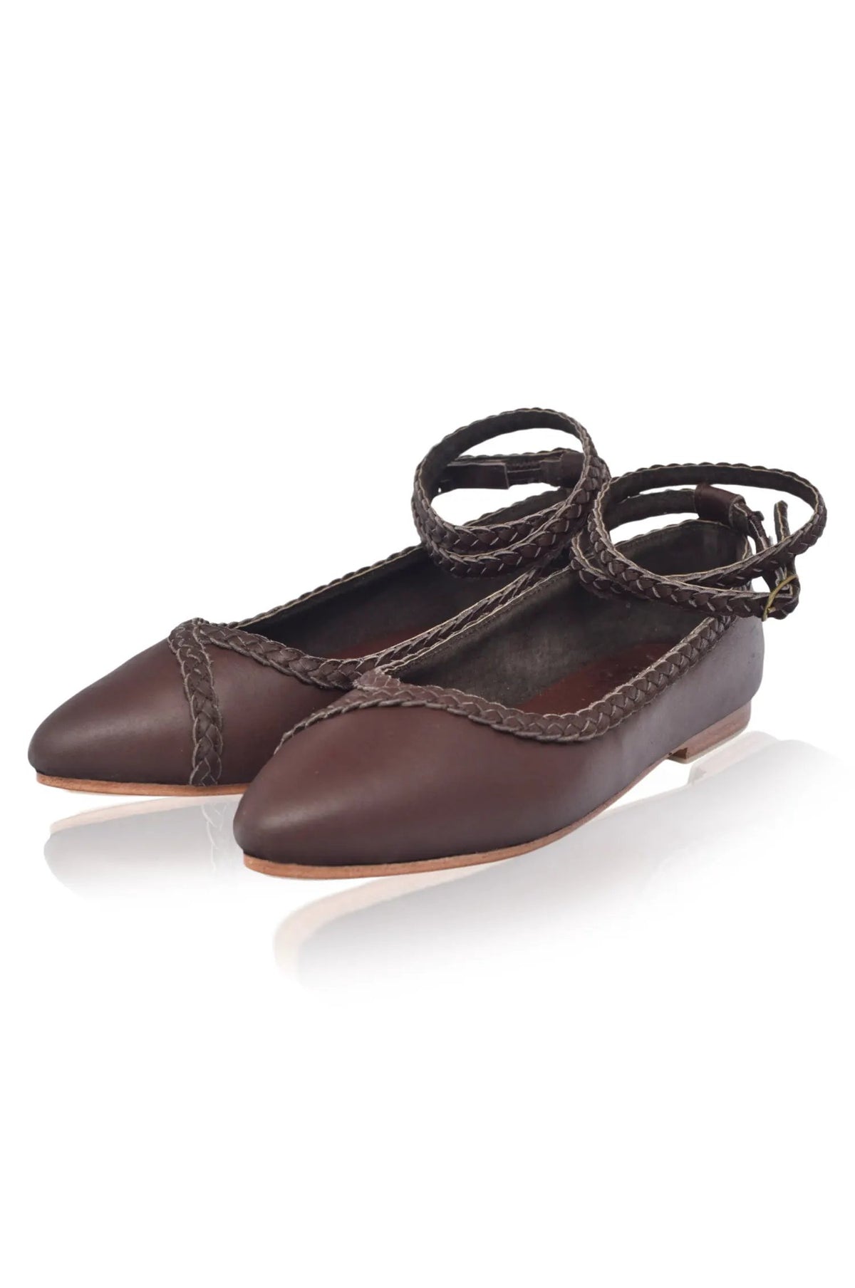 Soiree Braided Pointed Toe Flats by ELF