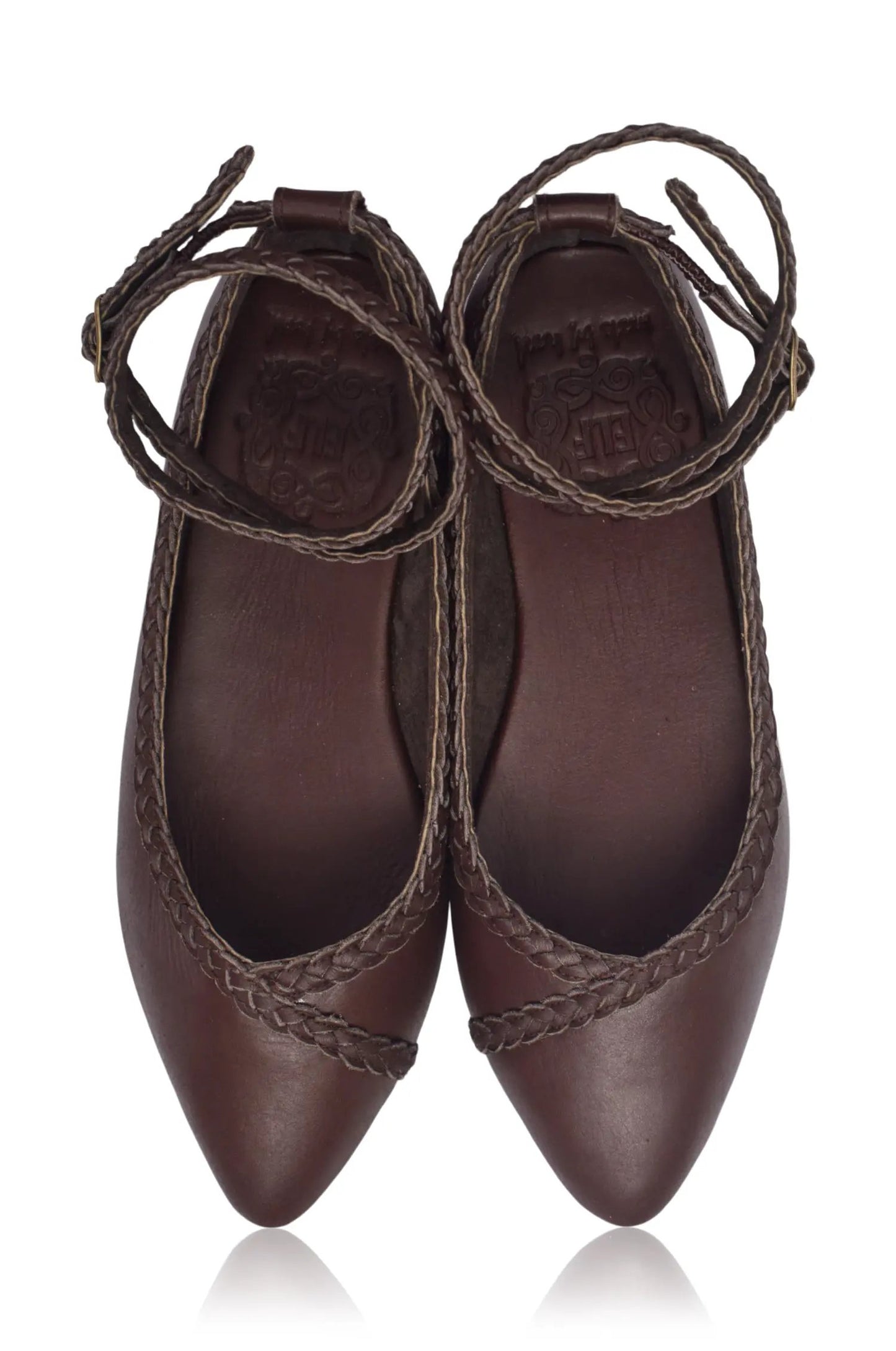 Soiree Braided Pointed Toe Flats by ELF
