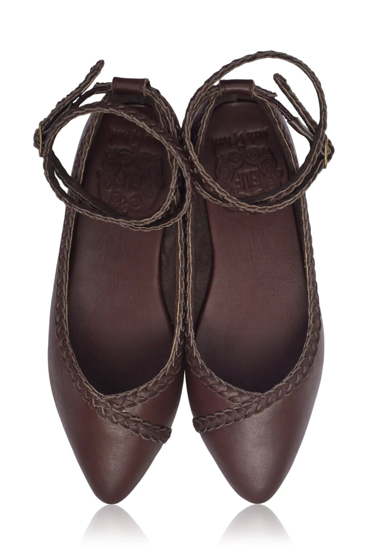 Soiree Braided Pointed Toe Flats by ELF