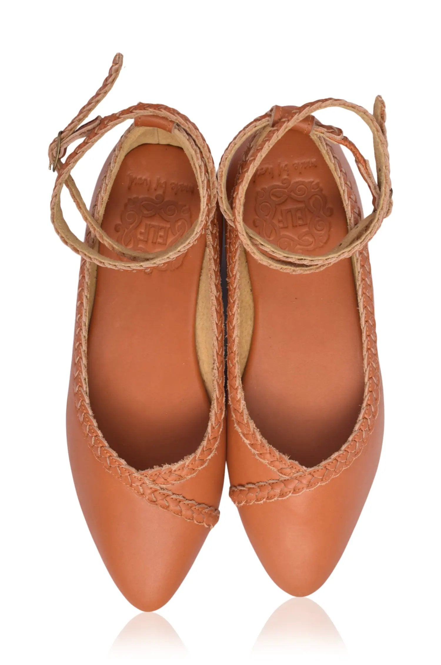Soiree Braided Pointed Toe Flats by ELF