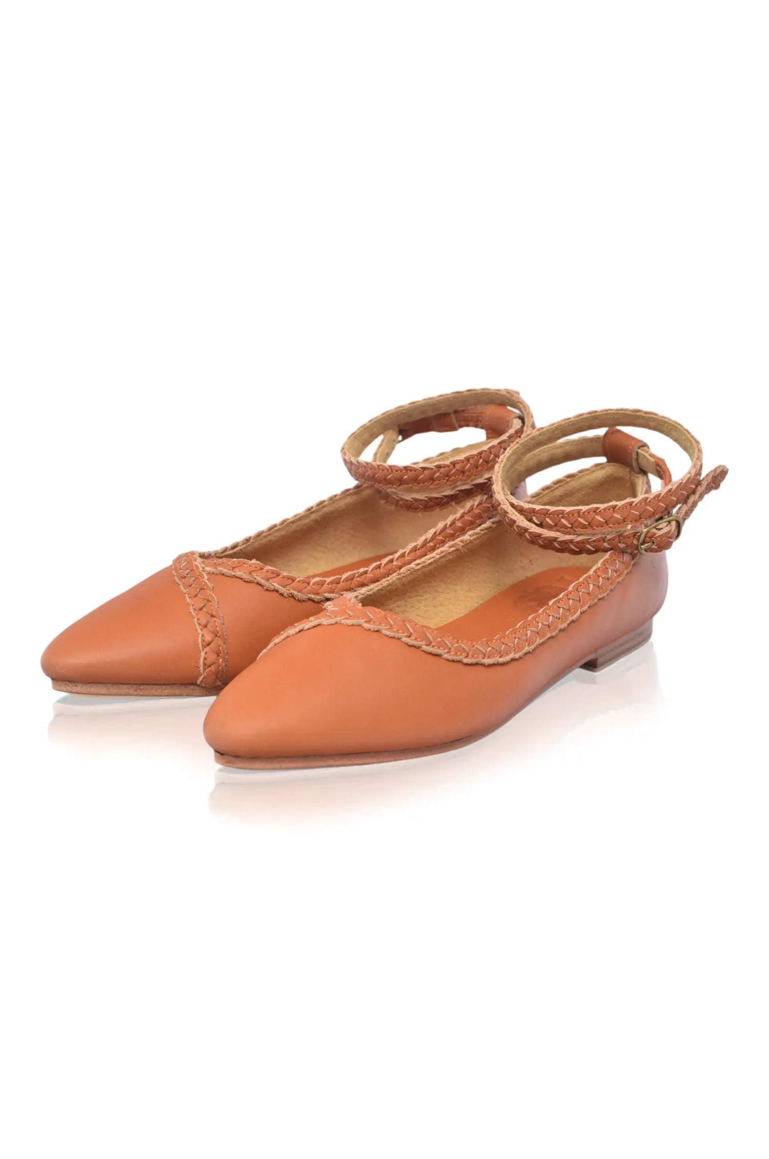 Soiree Braided Pointed Toe Flats by ELF