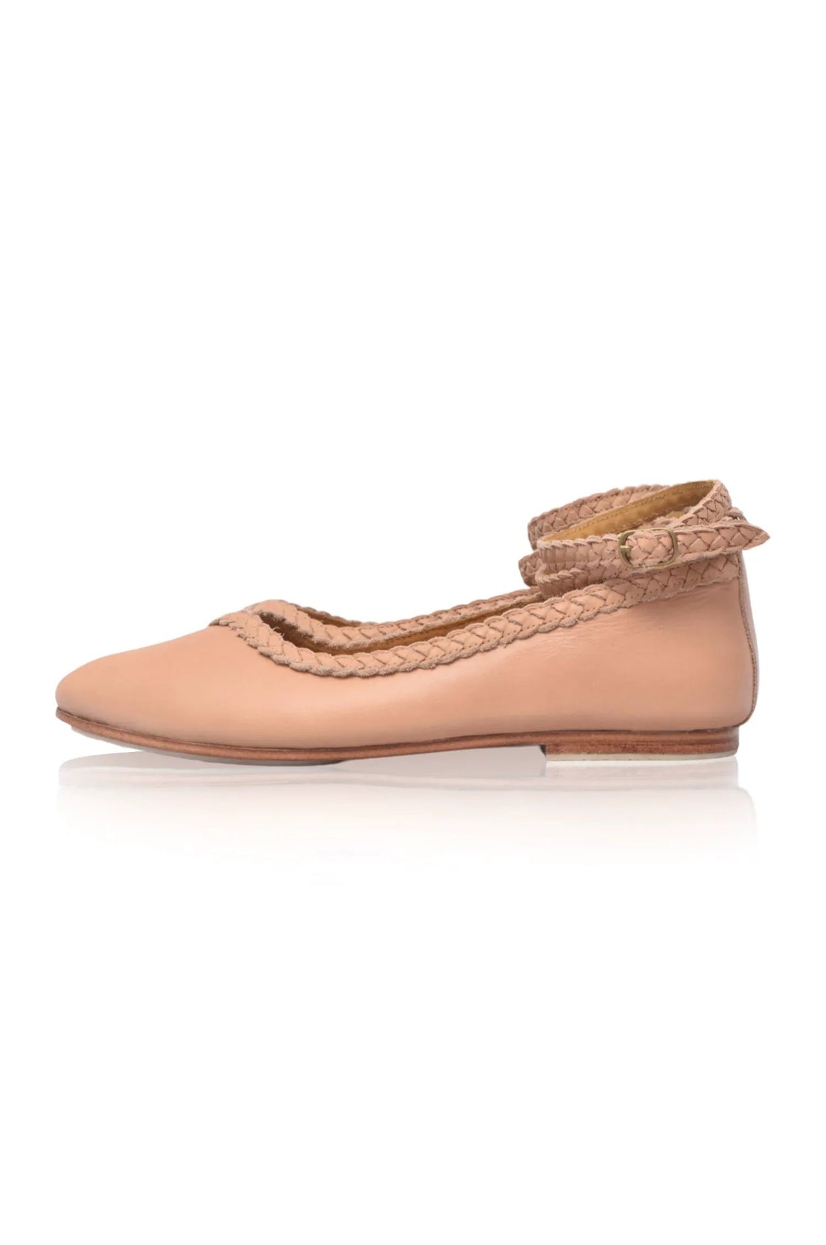 Soiree Braided Pointed Toe Flats by ELF