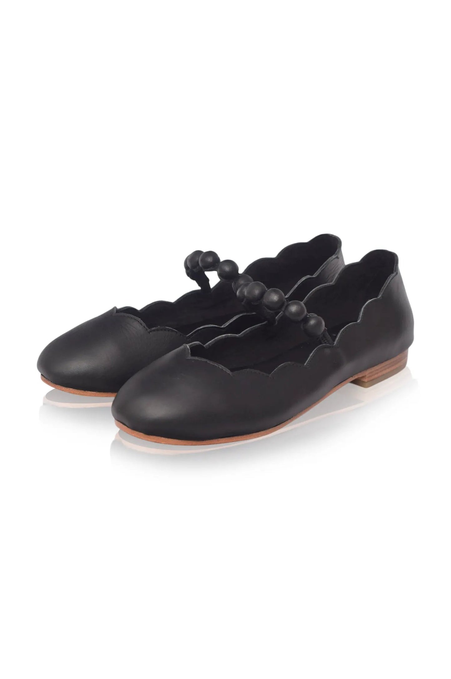 Solea Scalloped Mary Jane Flats by ELF
