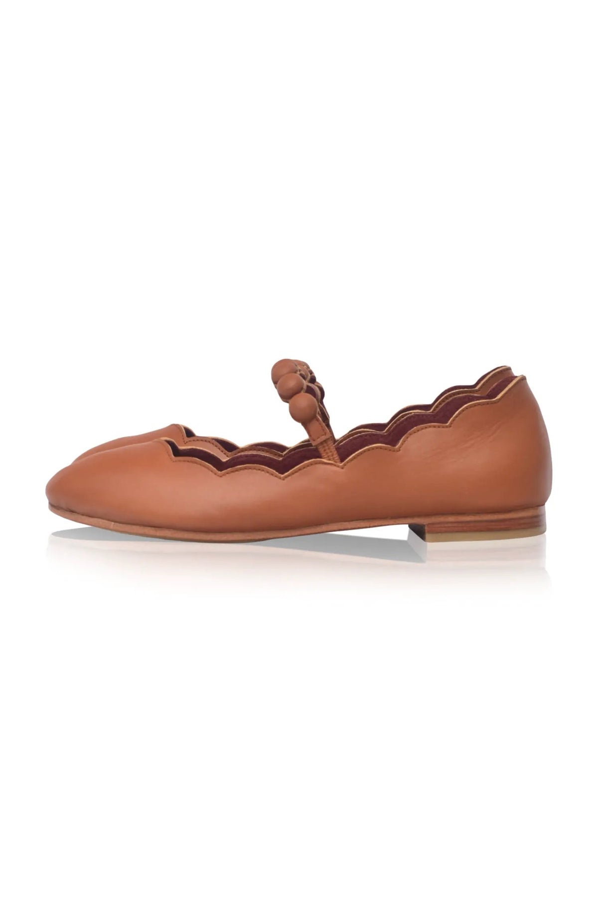 Solea Scalloped Mary Jane Flats by ELF