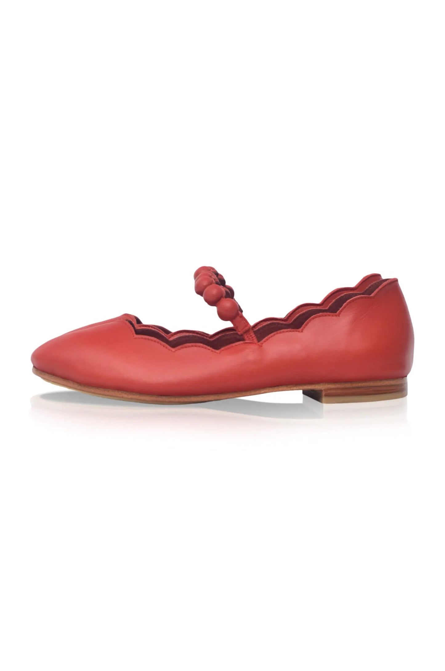 Solea Scalloped Mary Jane Flats by ELF