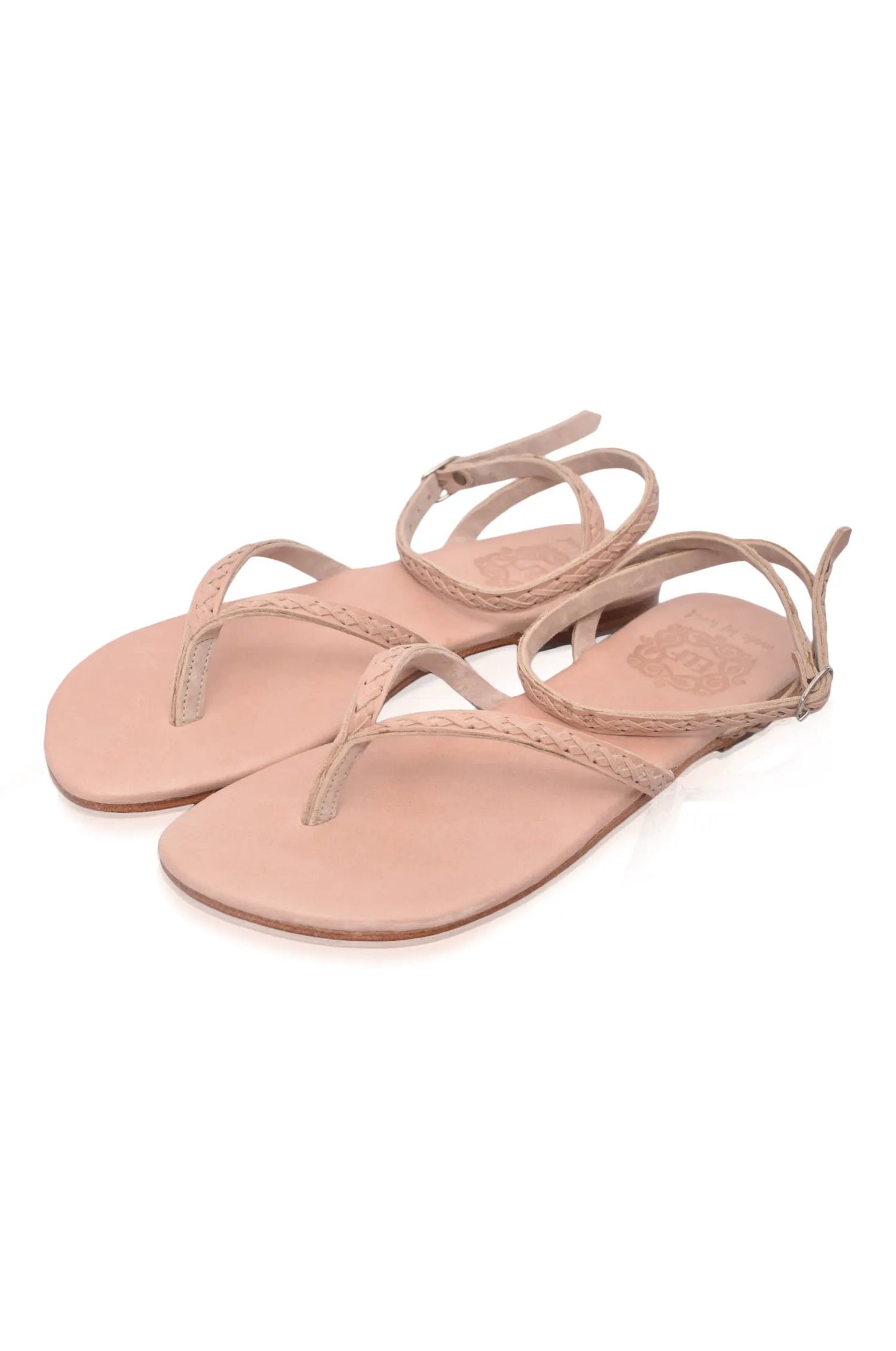 Starsand Braided Thong Leather Sandals by ELF