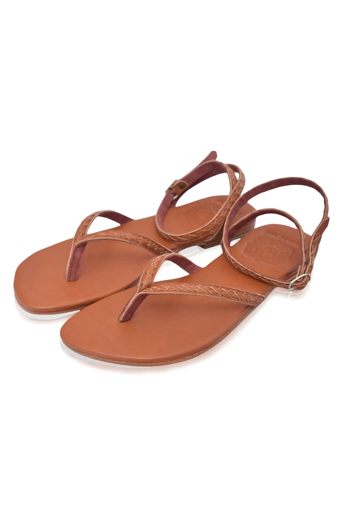 Starsand Braided Thong Leather Sandals by ELF