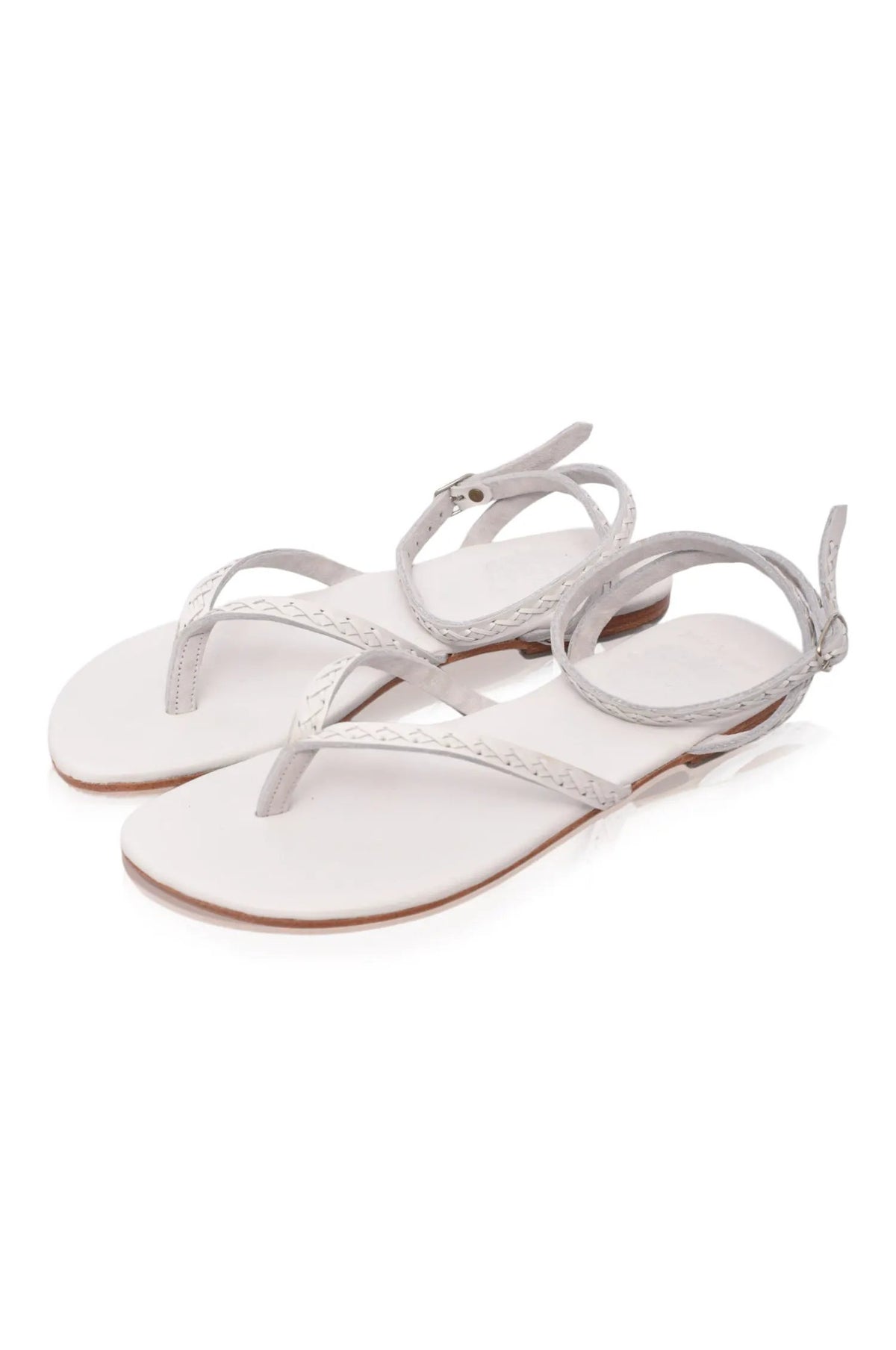 Starsand Braided Thong Leather Sandals by ELF