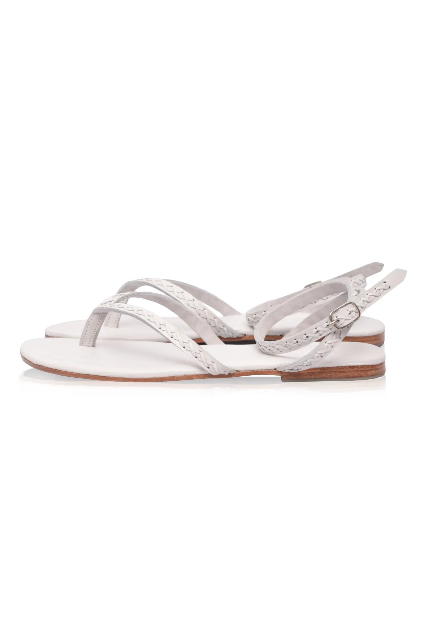 Starsand Braided Thong Leather Sandals by ELF