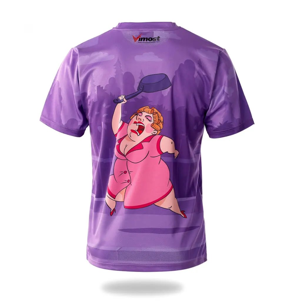 Cartoon Thief Graphic Sublimation T-Shirt by Vimost Sportswear