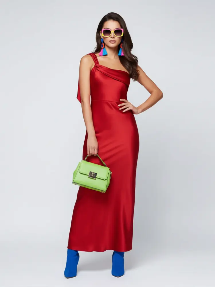 Strapless Satin Slit Long Dress For Women, Upper East Side, BYMANYC New York. by BYMANYC ® New York