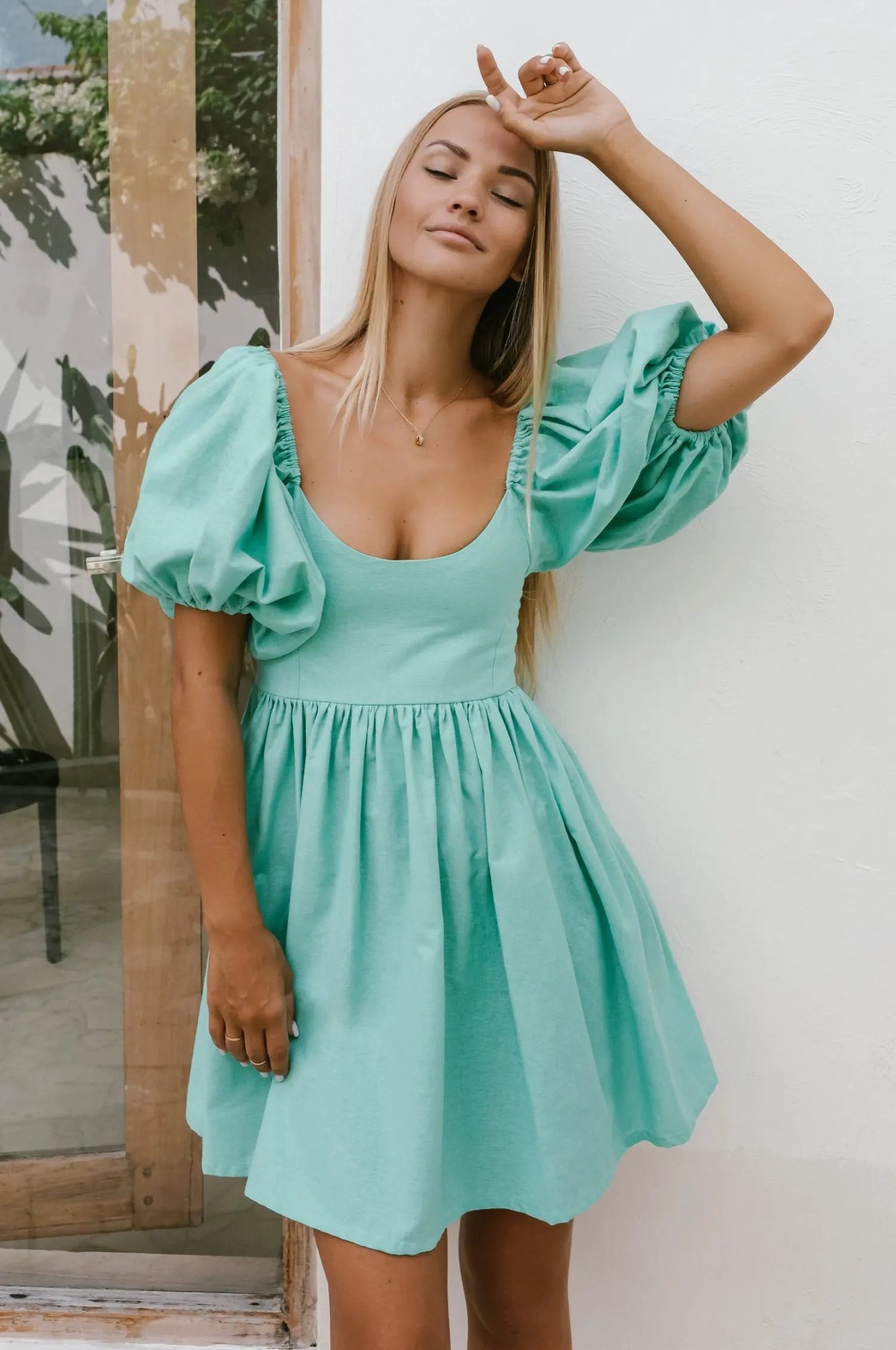 Strawberry Fields Puff Sleeve Mini (Sale) by ELF