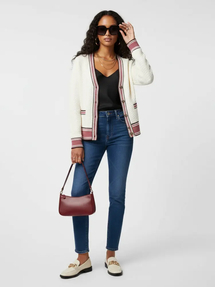 Striped Knit Cardigan, Greenwich Village | Women - BYMANYC ® New York by BYMANYC ® New York
