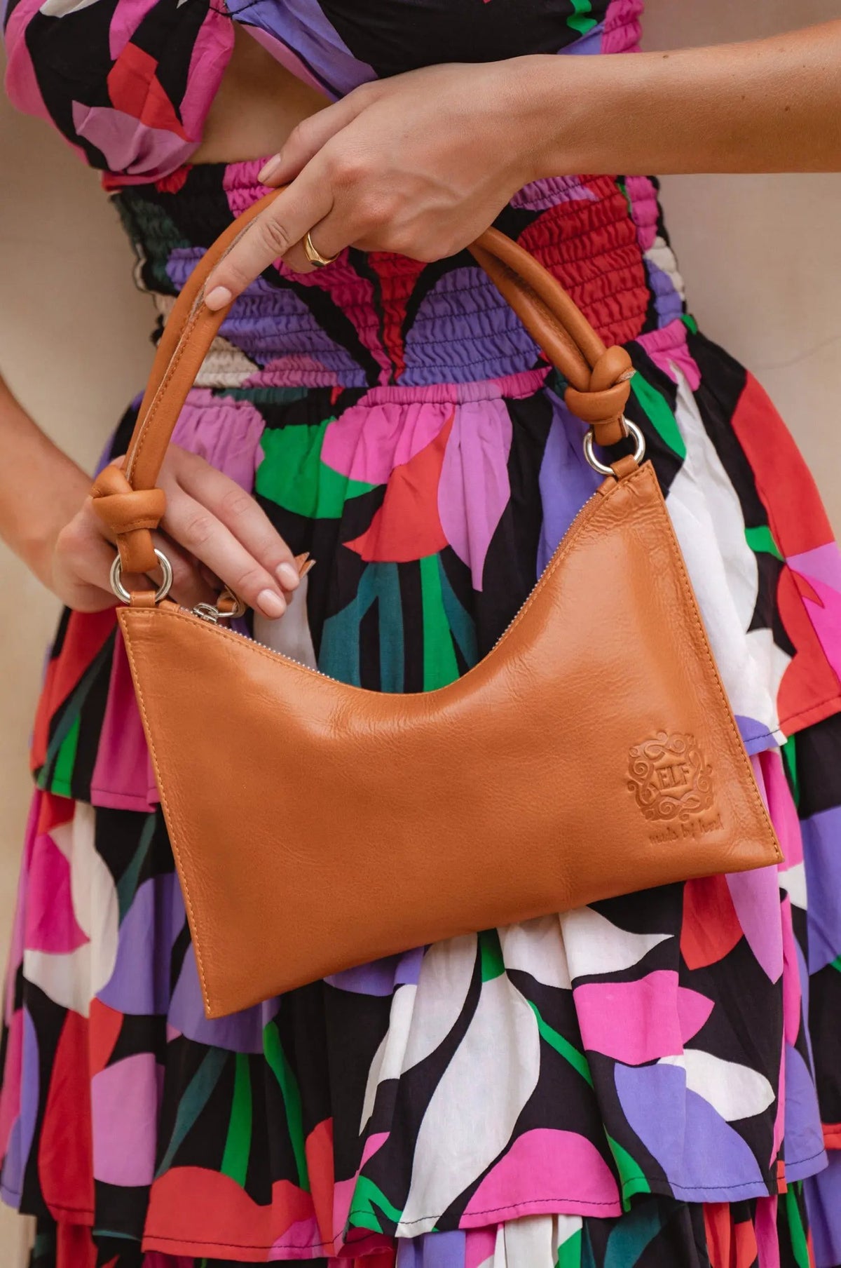 Sunray Small Leather Bag by ELF
