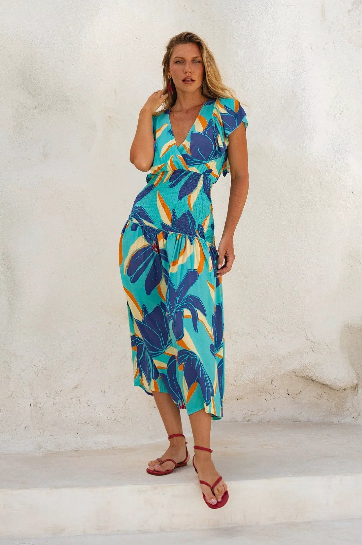 Sunshine Bohemian Midi Dress (Sale) by ELF
