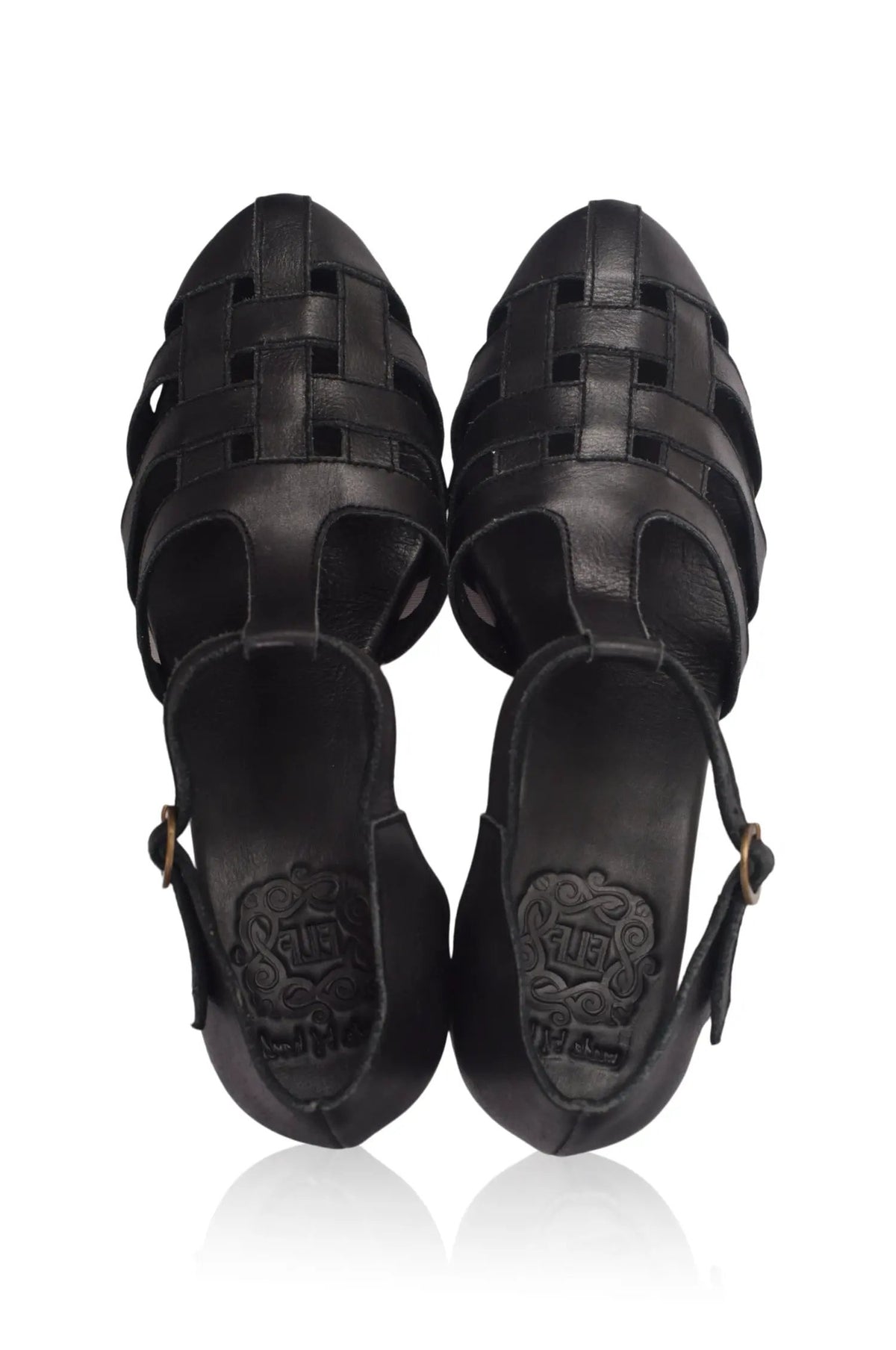 Sydney Woven Leather Heels by ELF