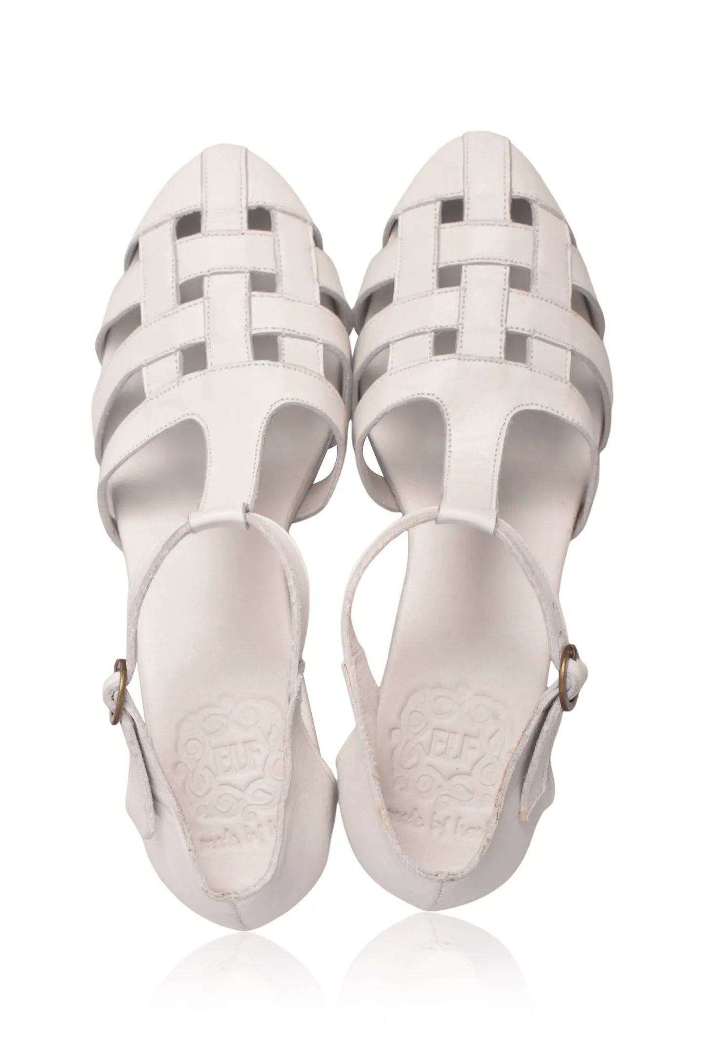Sydney Woven Leather Heels by ELF