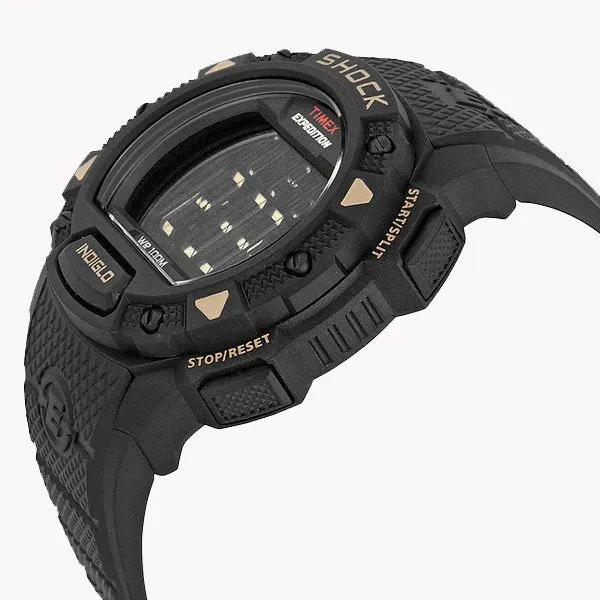 Timex Men's Black Resin Watch, Digital Dial | T49896 by TIMEX