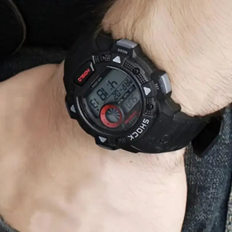 Timex Men's Black Resin Watch, Digital Dial | T49977 by TIMEX