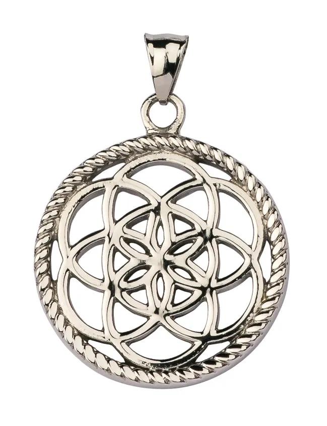 Dreamcatcher Hanger Flower Staalkleur TF02SS by Jwls4u