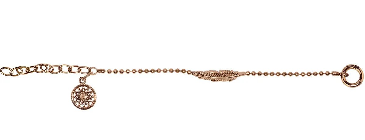 Dreamcatcher Armband Feather Rosé TFB03RO by Jwls4u