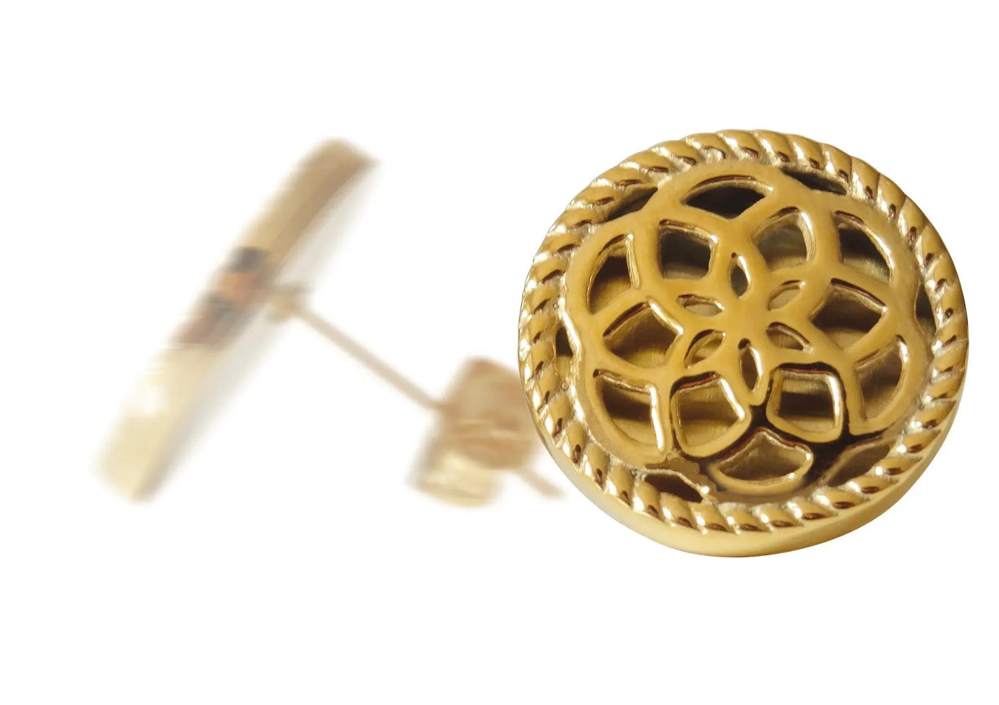 Dreamcatcher Oorbellen Flower Goud TFE02SGO by Jwls4u