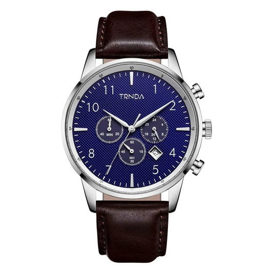 Trnda Men's Stainless Steel Watch, Dark Blue Dial | Trn-Ss43db by TRNDA
